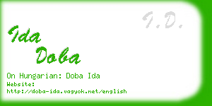 ida doba business card